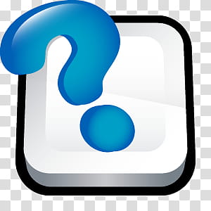 D Cartoon Icons III, Adobe Help Center, blue question mark transparent background PNG clipart