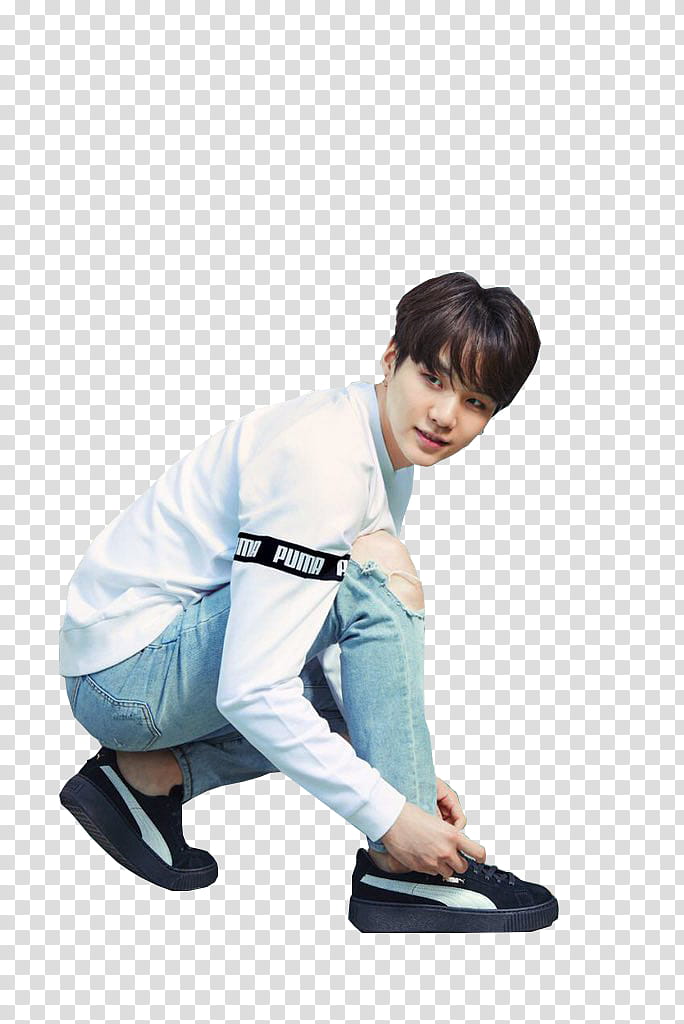 Bts  Puma, man posing for transparent background PNG clipart