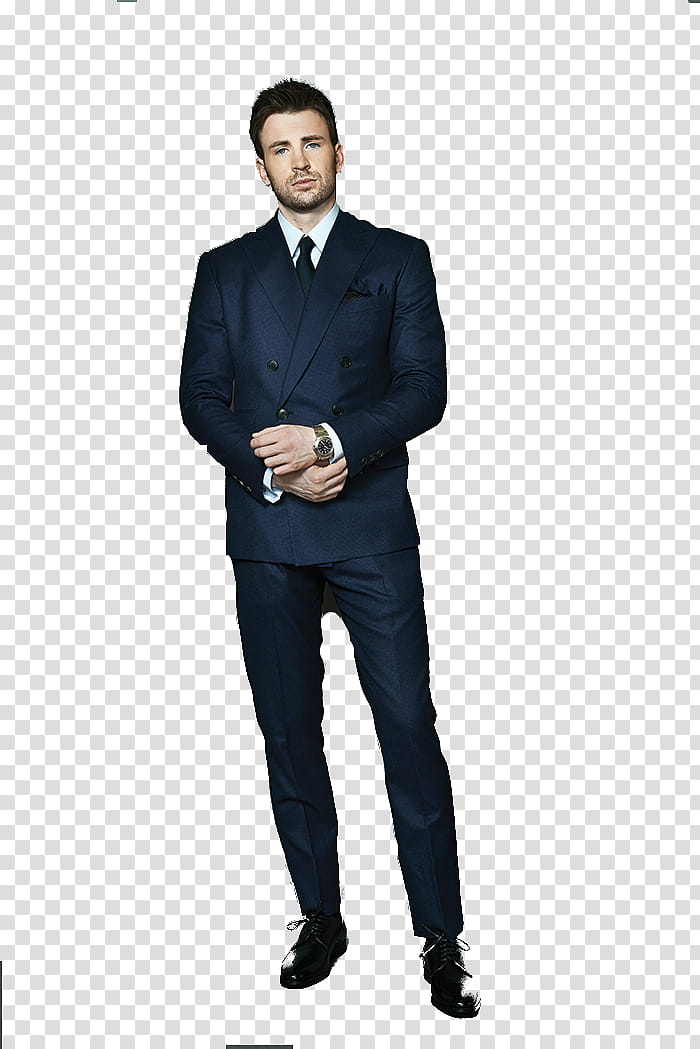 Chris Evans En Traje transparent background PNG clipart