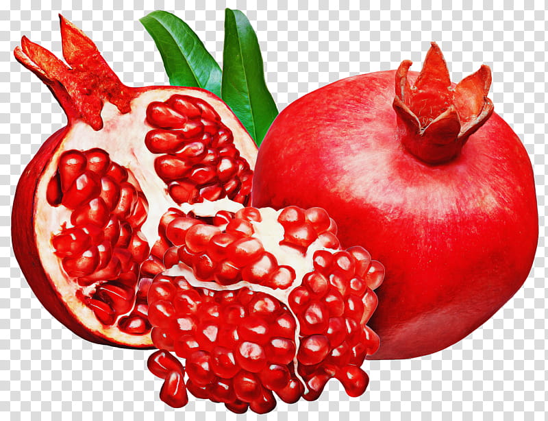 Strawberry, Pomegranate, Pomegranate Juice, Food, Drawing, Fruit, Natural Foods, Accessory Fruit transparent background PNG clipart