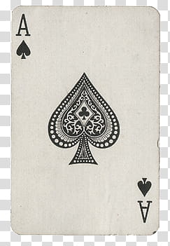 AESTHETIC GRUNGE, ace of spade playing card transparent background PNG clipart