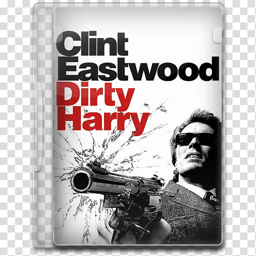 Movie Icon , Dirty Harry, Clint Eastwood Dirty Harry DVD case transparent background PNG clipart