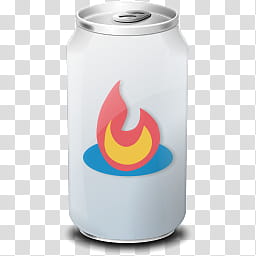 Drink Web   Icon , gray, blue, and red flame easy-open can transparent background PNG clipart
