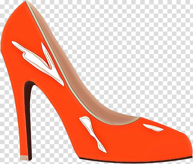 Orange, Cartoon, Shoe, Highheeled Shoe, Hardware Pumps, Footwear, Flipflops, Digital Art transparent background PNG clipart