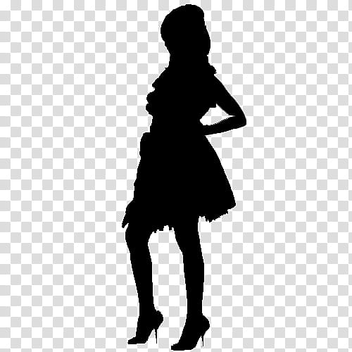Tisdale Figures, silhouette of woman standing transparent background PNG clipart