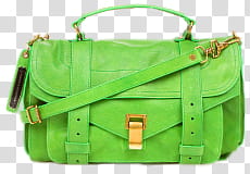 Green Bags, green leather satchel bag transparent background PNG clipart