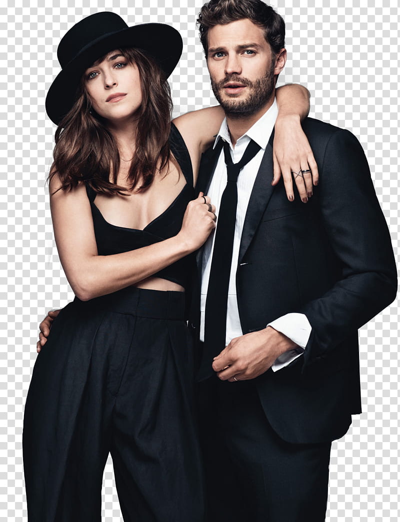 Dakota Johnson and Jamie Dornan , Dakota Johnson and Jamie Dorman transparent background PNG clipart