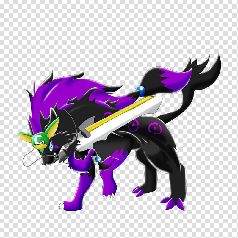 Dragon, Video Games, Zoroark, Concept Art, Mightyena, 2018, Luxray, Character transparent background PNG clipart