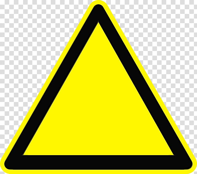 Warning Sign Triangle, Traffic Sign, Burn, Hazard Symbol, Corrosive Substance, Yellow, Line, Signage transparent background PNG clipart