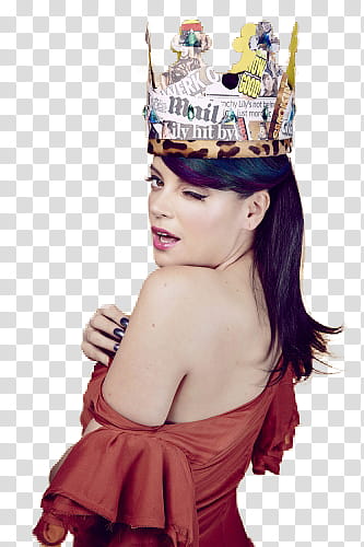 Lily Allen  ,  transparent background PNG clipart