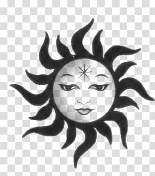 sun with face illustration transparent background PNG clipart