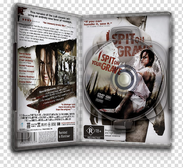 DvD Case Icon Special , I Spit on your Grave DvD Case Open transparent background PNG clipart