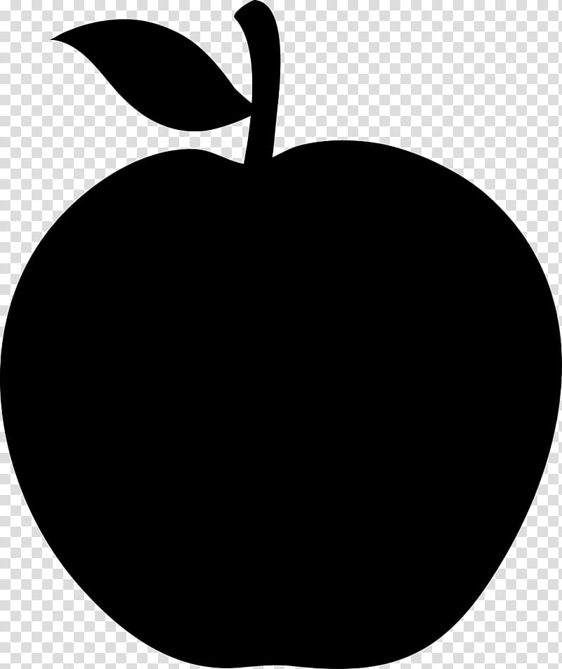 Black Apple Logo, Silhouette, Drawing, Leaf, Fruit, Plant, Tree, Blackandwhite transparent background PNG clipart