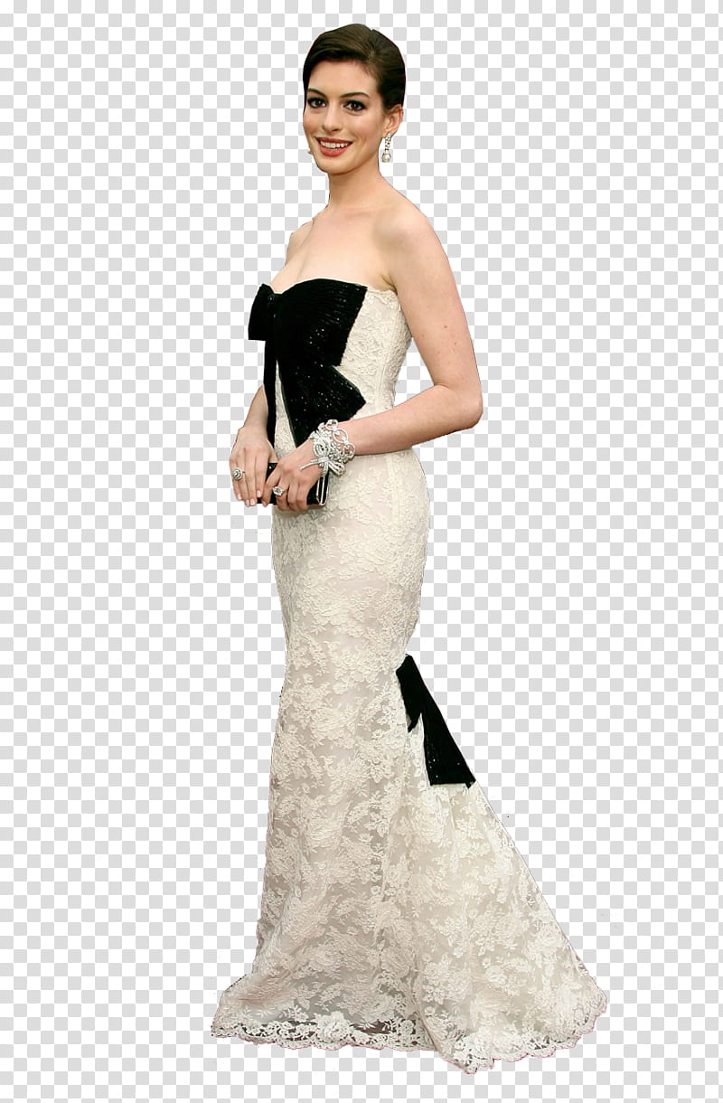 Anne Hathaway Red Carpet transparent background PNG clipart