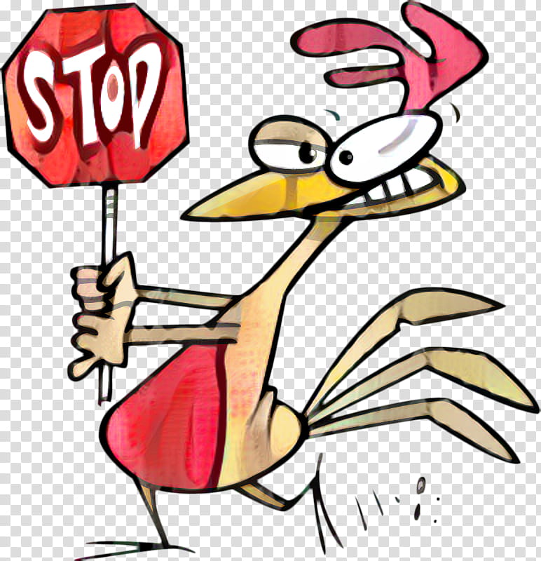 Stop Sign, Cartoon, Line Art, Finger, Pleased, Thumb transparent background PNG clipart