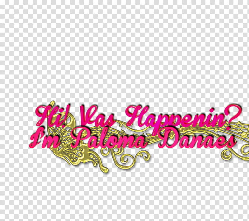 Texto Paloma Danaes transparent background PNG clipart