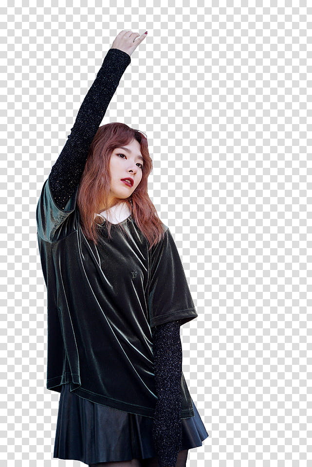 SEULGI RED VELVET, woman wearing black skirt transparent background PNG clipart