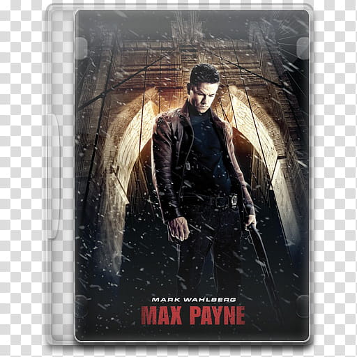 Movie Icon , Max Payne, Max Payne DVD case transparent background PNG clipart
