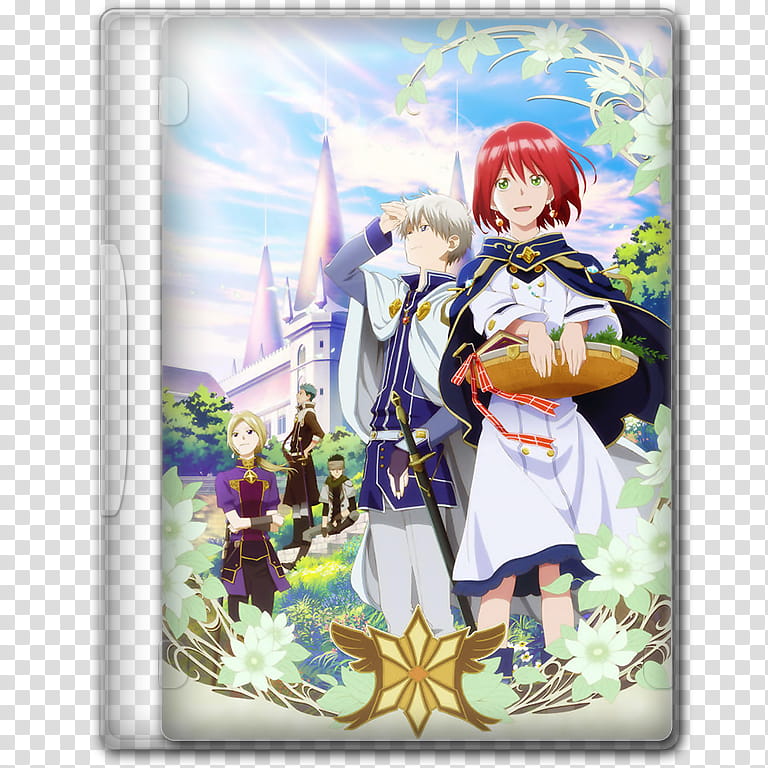 Anime  Summer Season Icon , Akagami no Shirayuki-hime, anime character movie case illustration transparent background PNG clipart
