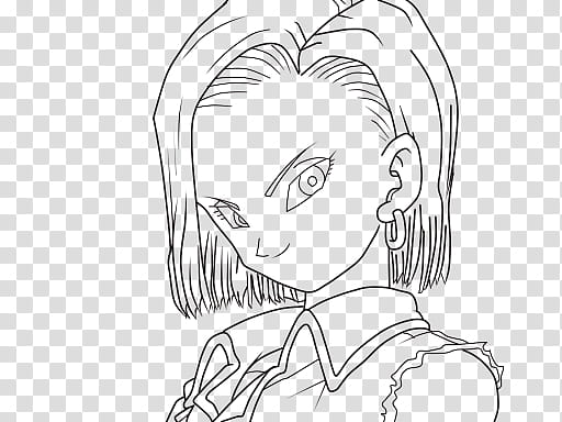 Androide , Dragon Ball Z Android  sketch transparent background PNG clipart