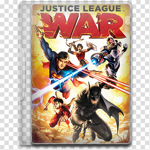 Movie Icon Mega , Justice League, War, Justice League War DVD case transparent background PNG clipart