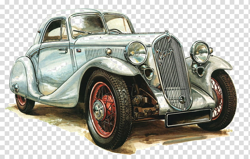 Vintage car Antique car Drawing Classic car, Vehicle, Daihatsu, Daihatsu Midget, Colored Pencil, Land Vehicle, Sedan, Hot Rod transparent background PNG clipart