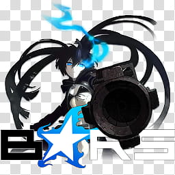 Black Rock Shooter Ver  Anime Icon, Black Rock Shooter transparent background PNG clipart