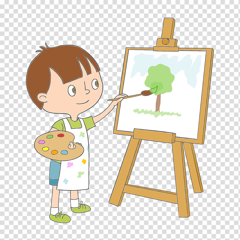 Easel, Painting, Drawing, Watercolor Painting, Child, Cartoon, Coloring Book, Artist transparent background PNG clipart
