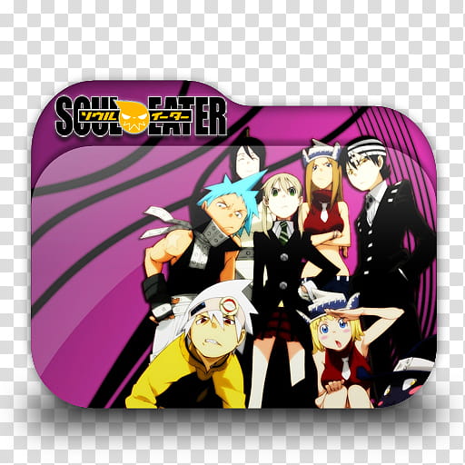 Top Anime Folder Icon, Soul Eater computer folder transparent background PNG clipart