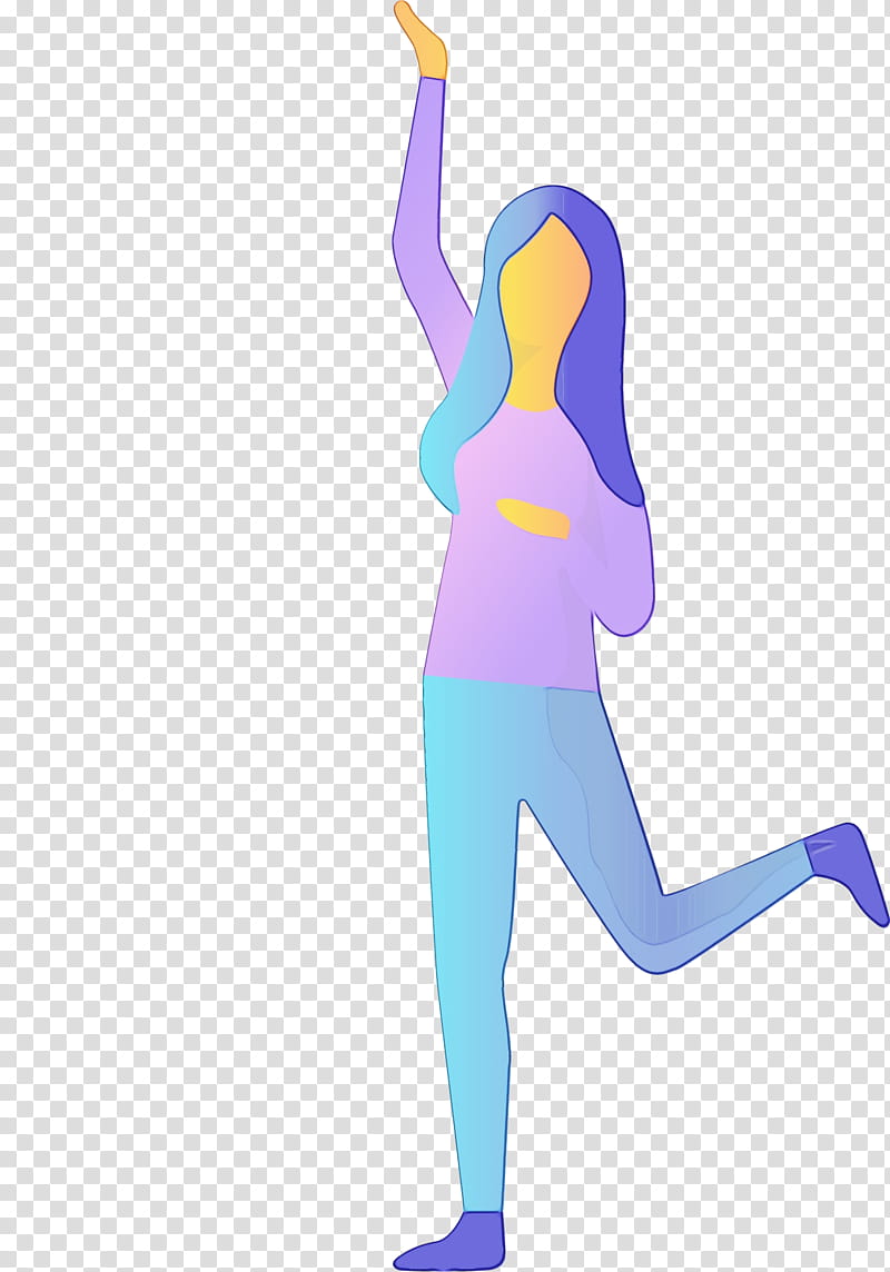 standing physical fitness arm lunge leg, Watercolor, Paint, Wet Ink, Balance, Spandex, Stretching, Yoga Pant transparent background PNG clipart