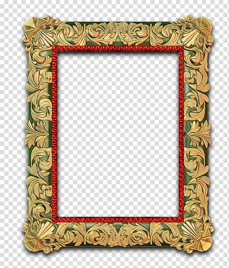 Watercolor Background Frame, Frames, Painting, Baroque, Fashioncraft Gold Baroque Style Frame Favor, Gilding, Watercolor Painting, Artist transparent background PNG clipart