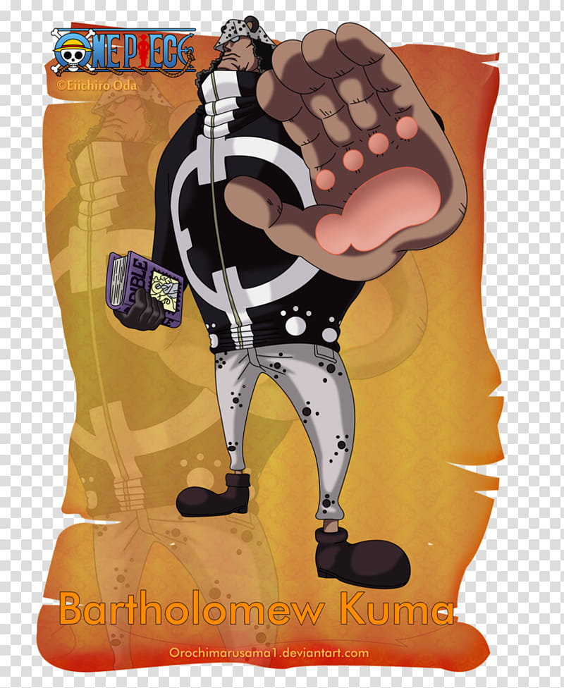 Bartholomew Kuma, One Piece male character illustration transparent background PNG clipart