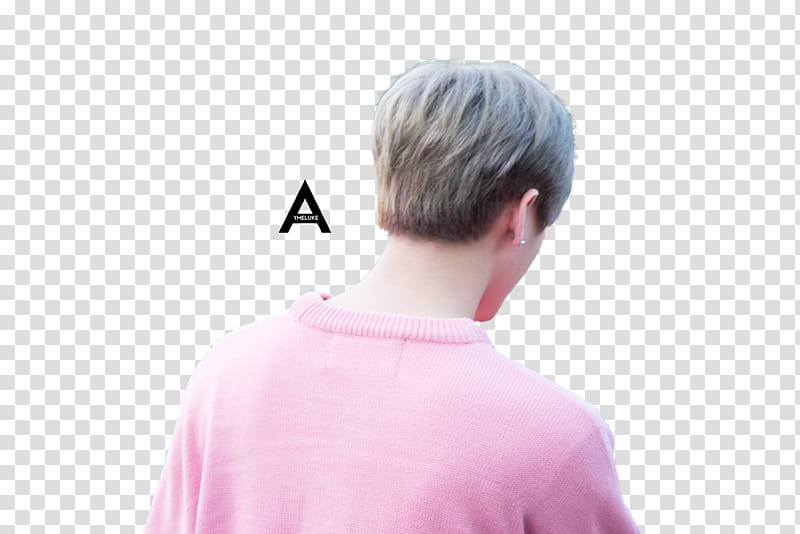 I M MONSTA X, man in pink shirt transparent background PNG clipart