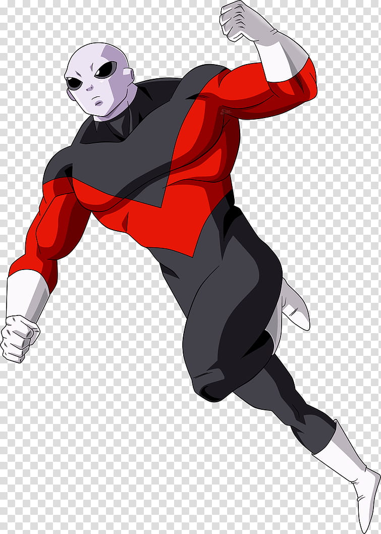 Jiren, DBS, man in red and black suit character transparent background PNG clipart