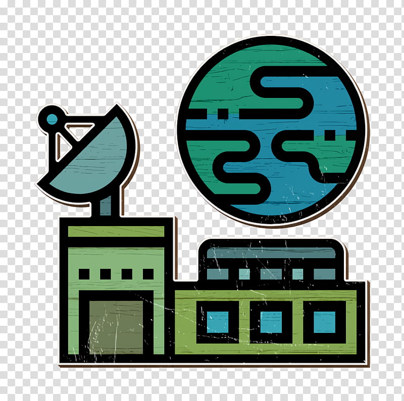 Station icon Astronautics Technology icon Satellite icon, Turquoise, Logo transparent background PNG clipart