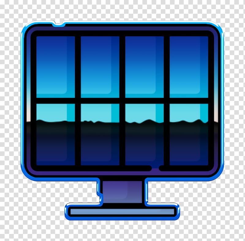 Climate Change icon Ecology and environment icon Solar energy icon, Technology, Electric Blue transparent background PNG clipart
