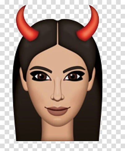 kimojis, devil woman illustration transparent background PNG clipart