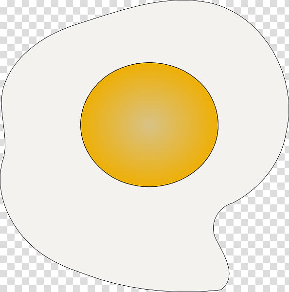 White Circle, Yellow, Fried Egg, Egg Yolk, Egg White, Dish, Oval transparent background PNG clipart