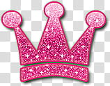 brushes, pink crown logo transparent background PNG clipart