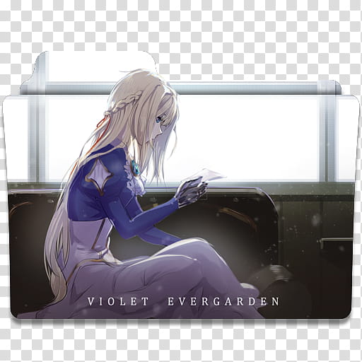 Anime Icon , Violet Evergarden v, Violet Evergarden transparent background PNG clipart