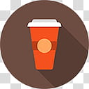 Flatjoy Circle Icons, Coffee_alt, red tumbler icon transparent background PNG clipart
