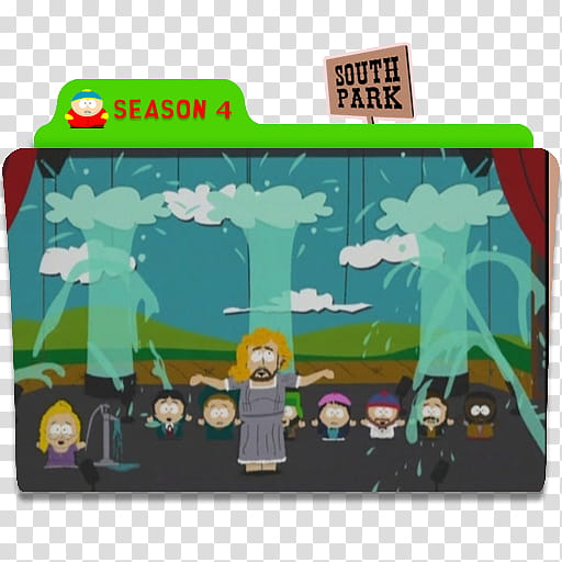 South Park Folder Icons, South Park S transparent background PNG clipart