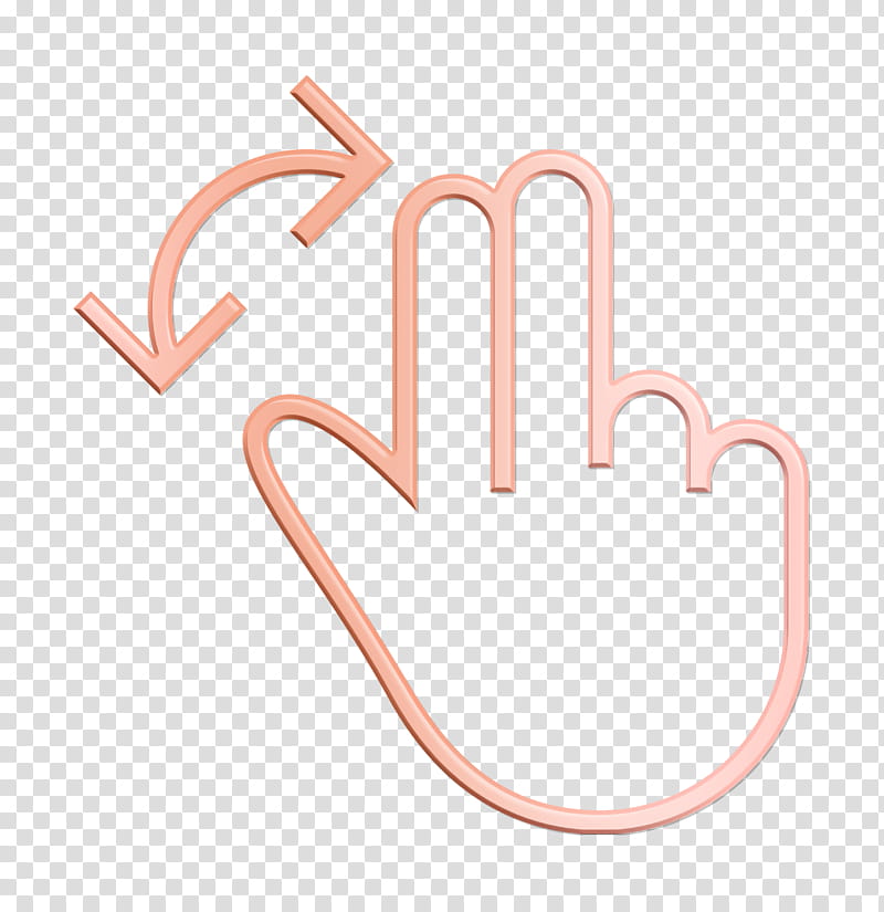 fingers icon gesture icon hand icon, Rotate Icon, Two Icon, Line, Logo, Heart transparent background PNG clipart