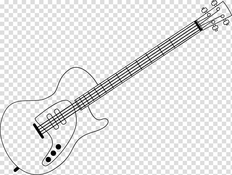 Music, Bass Guitar, Acoustic Guitar, Double Bass, Acousticelectric Guitar, Musical Instruments, Line Art, Drawing transparent background PNG clipart