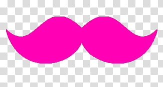 Mostachos, pink mustache art transparent background PNG clipart
