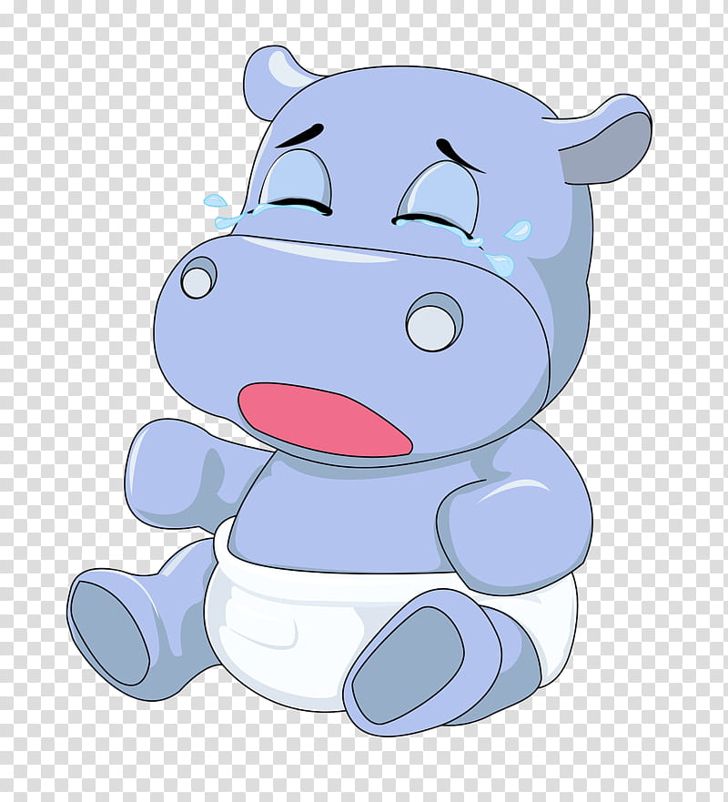 Baby, Hippopotamus, Cartoon, Baby Hippopotamus, Crying, Drawing, Cuteness, Comics transparent background PNG clipart