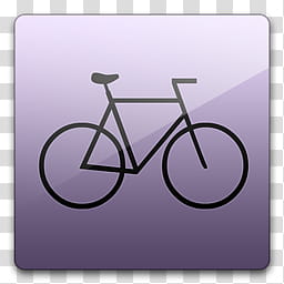 Glossy Standard  , pink and black bicycle icon transparent background PNG clipart