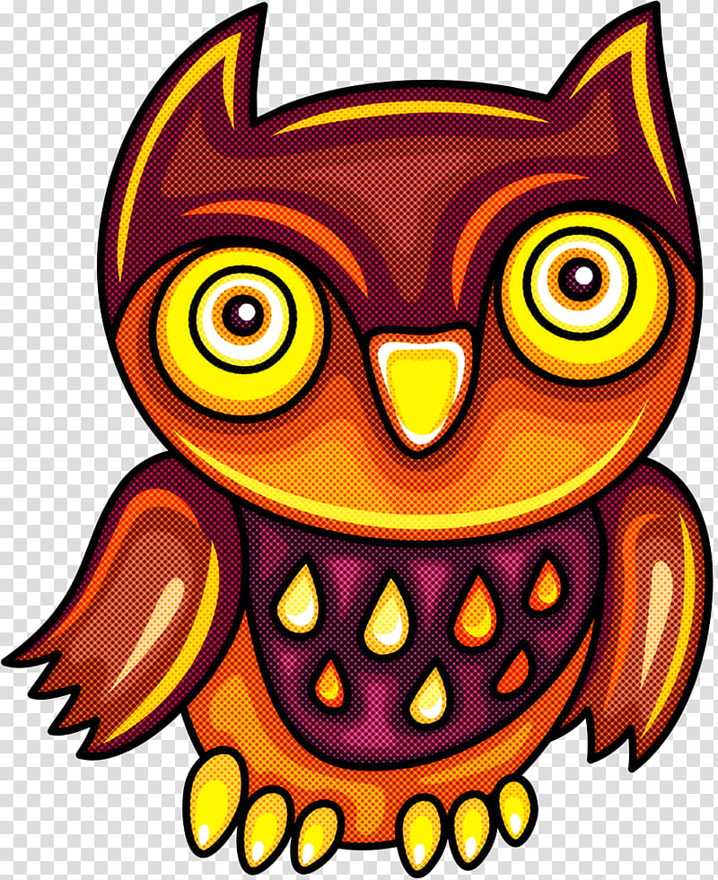 Orange, Owl, Cartoon, Bird Of Prey, Eastern Screech Owl, Smile transparent background PNG clipart