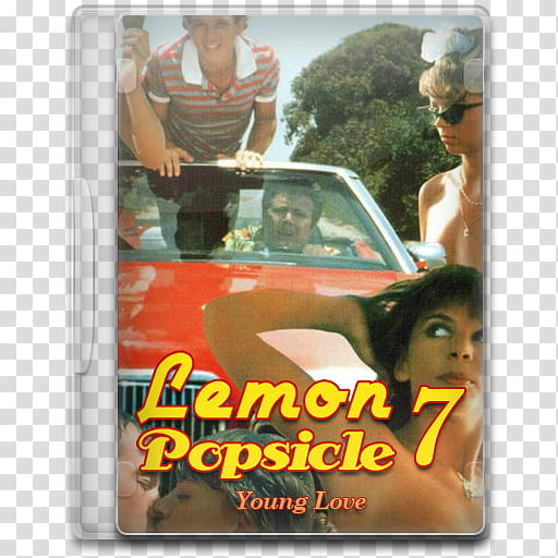 Movie Icon Mega , Lemon Popsicle , Young Love, Lemon Popsicle  DVD case illustration transparent background PNG clipart