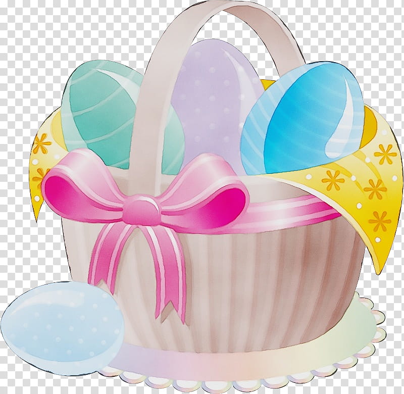 baking cup pink cake decorating supply food, Watercolor, Paint, Wet Ink, Easter
, Party Supply, Party Favor transparent background PNG clipart